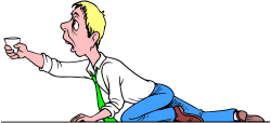Man in a Tie Sitting on the Floor - Unique Clipart for Diverse Uses