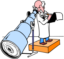 Microscope Clipart: Scientist in Lab Coat Examining Samples
