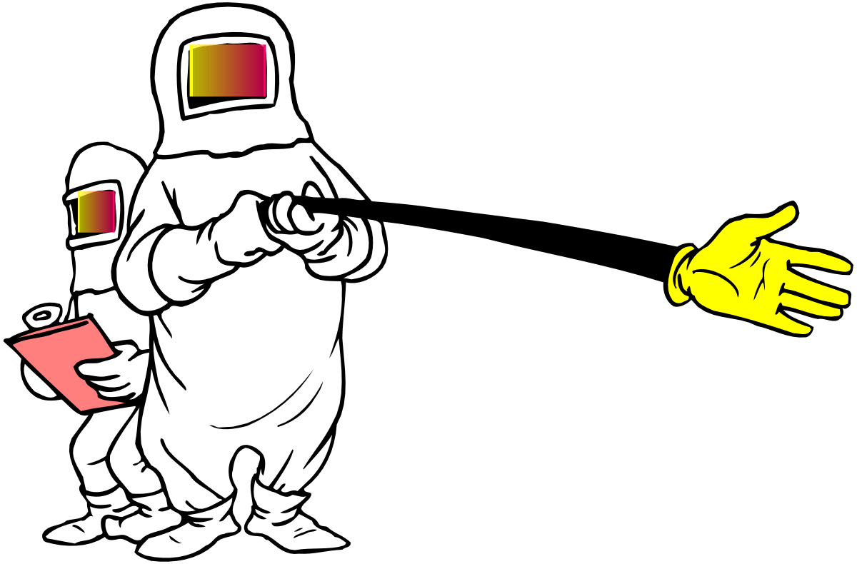 a person in a spacesuit with a book and a glove clip art png transparent Spacesuit Explorer with Book and Glove Clipart