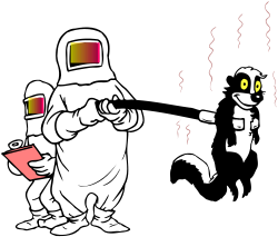 Cartoon Character with Cigarette - Fun Clipart Illustration