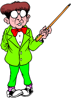 Cartoon Character Pointer Clipart for Engaging Presentations