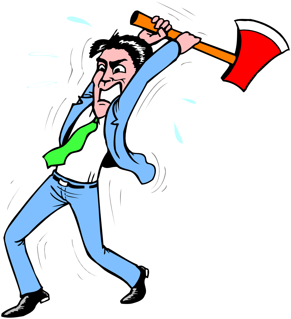 a man in a suit with an axe clip art png transparent Businessman in a Suit with Axe Clipart - Perfect for Unique Visuals