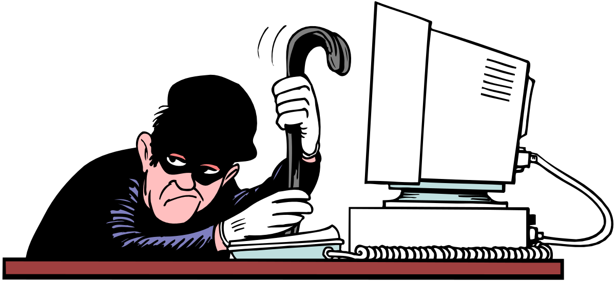 Man Working on Computer Clipart for Business and Technology
