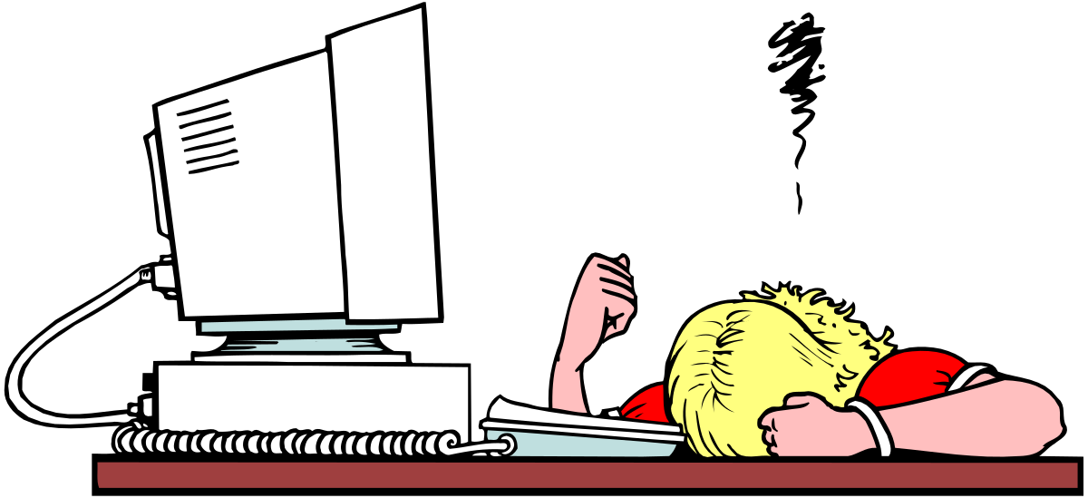 a woman is sleeping on her desk with a computer clip art png transparent Woman Sleeping at Desk with Computer - Clipart for Work & Relaxation Scenes