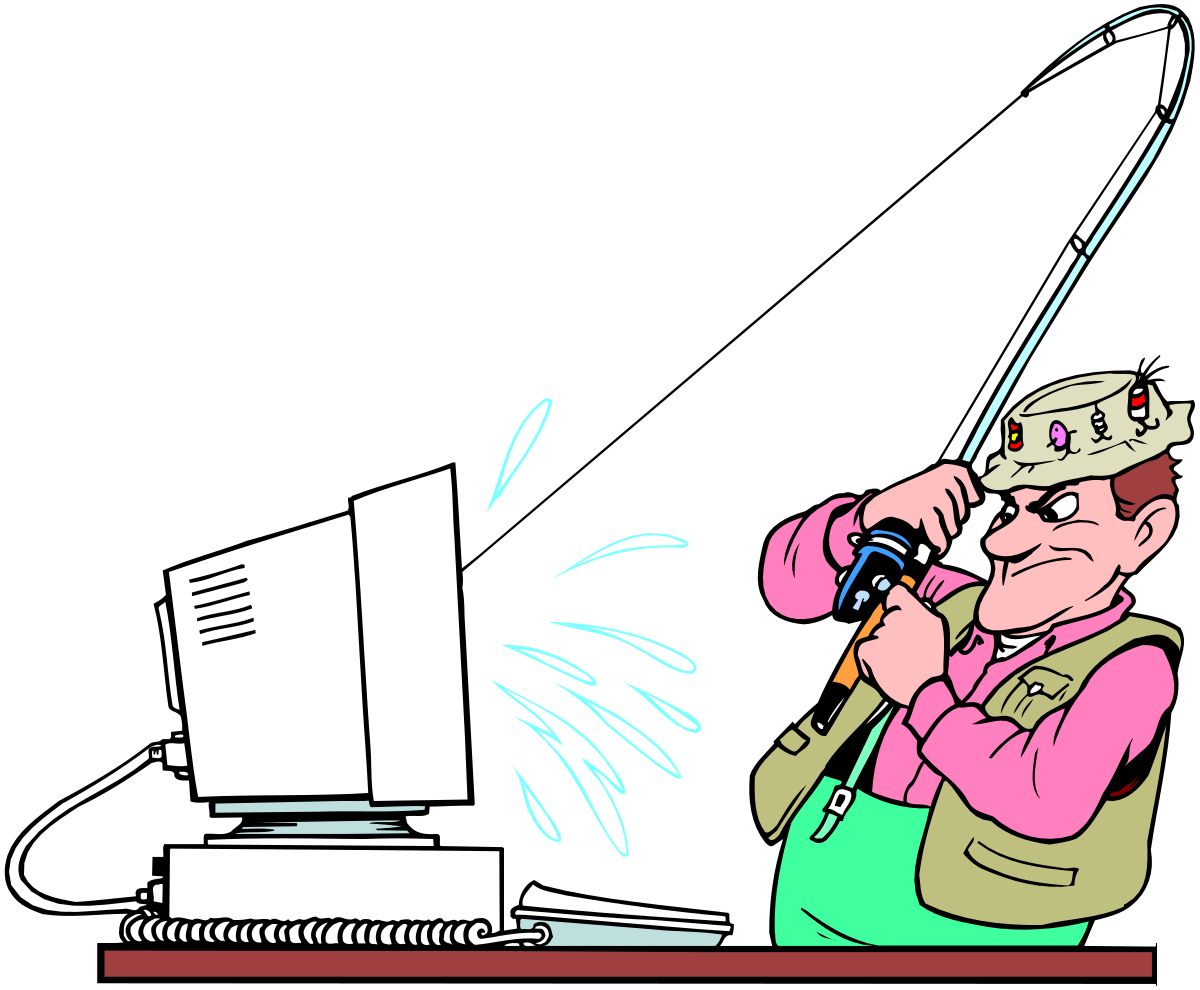 Computer User in Pink Shirt Clipart - Dynamic Office Scene