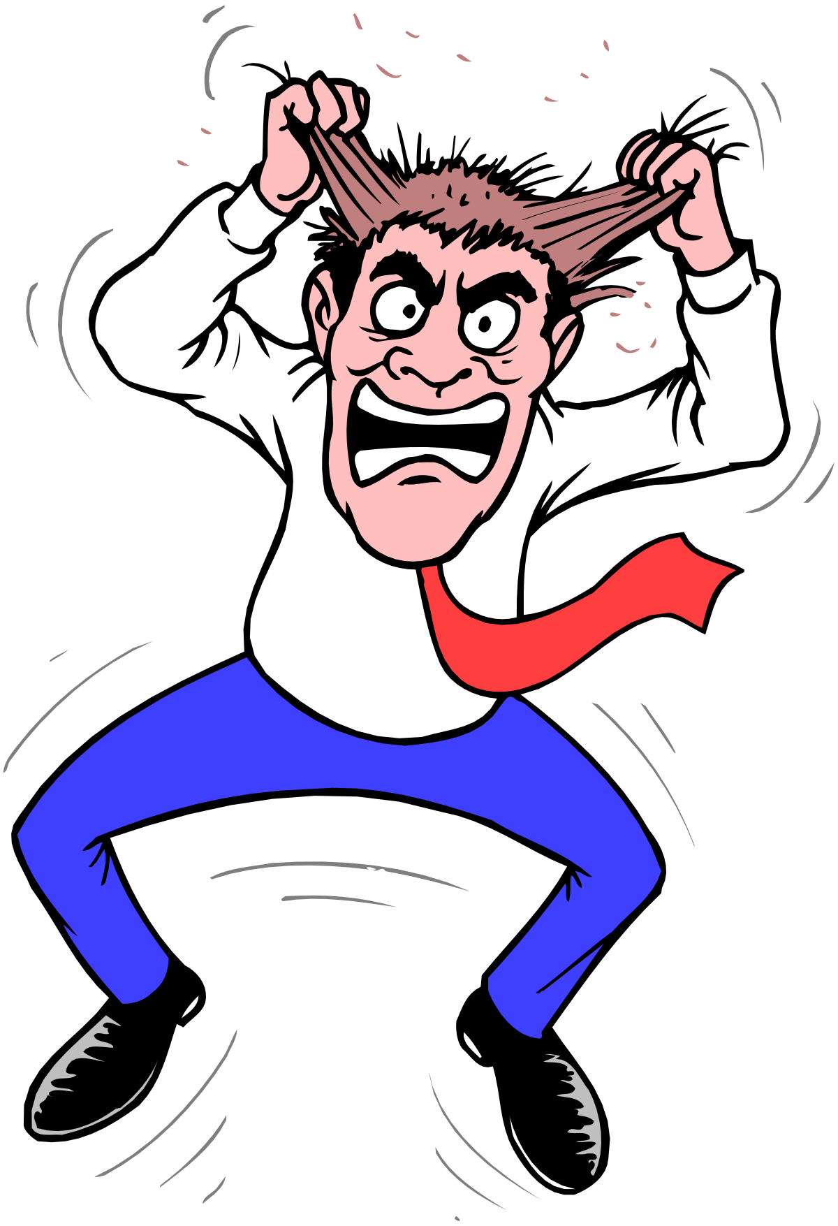 a cartoon character with a red tie and blue pants clip art png transparent Cartoon Character with Red Tie and Blue Pants - Vibrant Clipart Collection