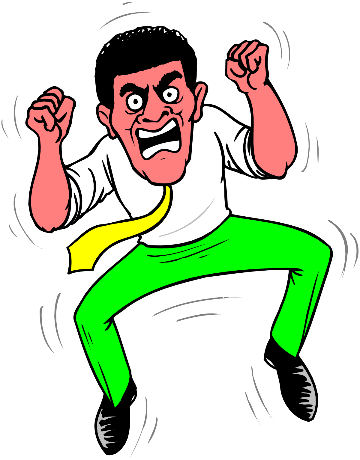 a cartoon character with a green and yellow shirt clip art png transparent Cartoon Character in Green and Yellow Shirt - Fun Clipart Collection