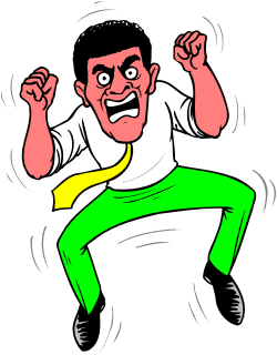 Cartoon Character in Green and Yellow Shirt - Fun Clipart Collection