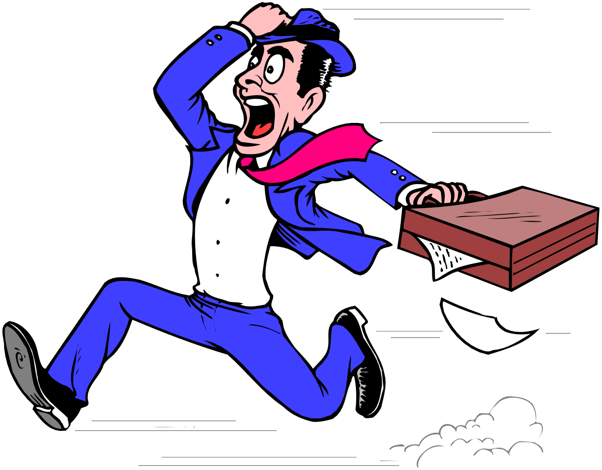 a man running with a briefcase clip art png transparent Businessman Running with Briefcase Clipart for Dynamic Presentations
