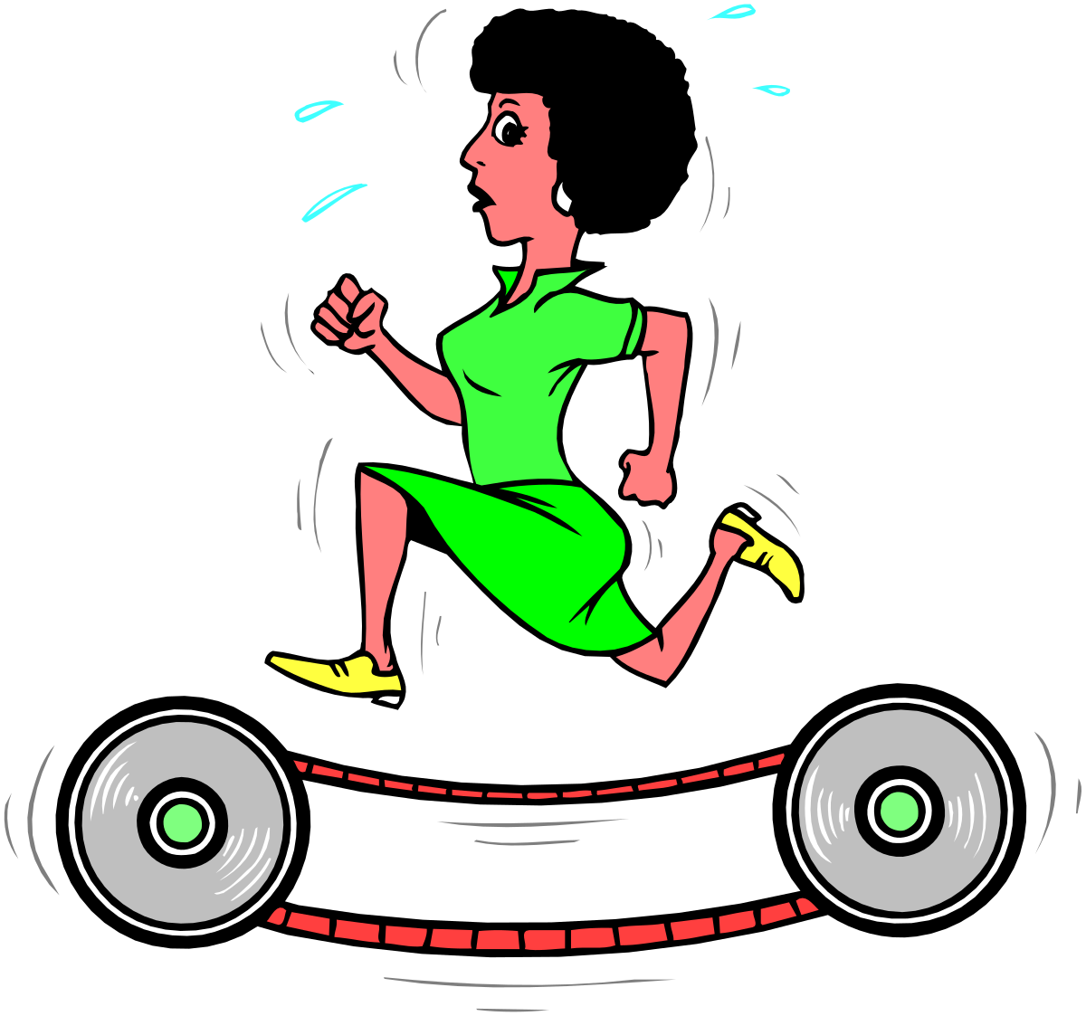 a woman running on a skateboard clip art png transparent Skateboard Woman Clipart: Dynamic Running Action
