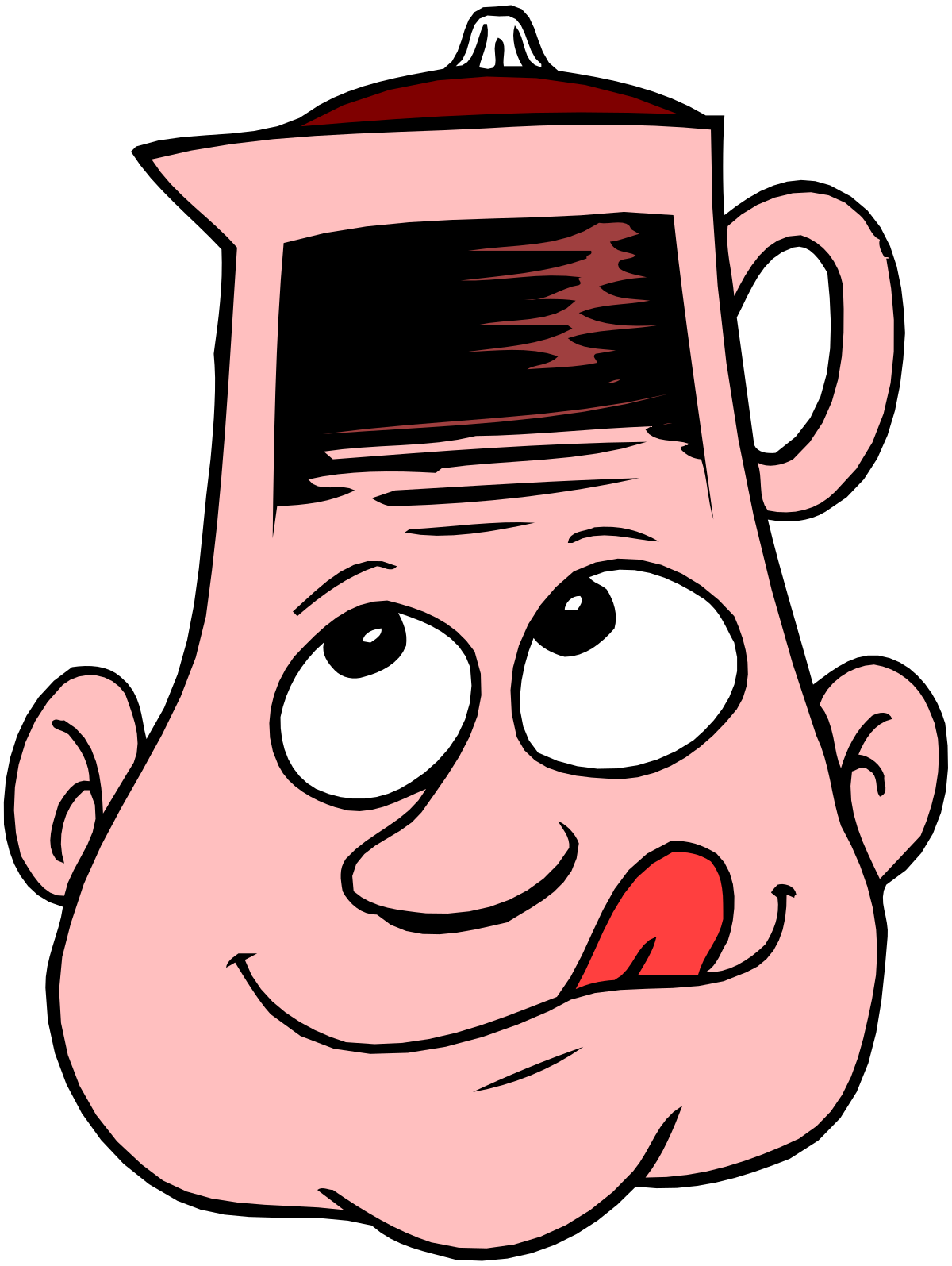 a cartoon character with a mustache and a red hat clip art png transparent Cartoon Character with Mustache and Red Hat Clipart