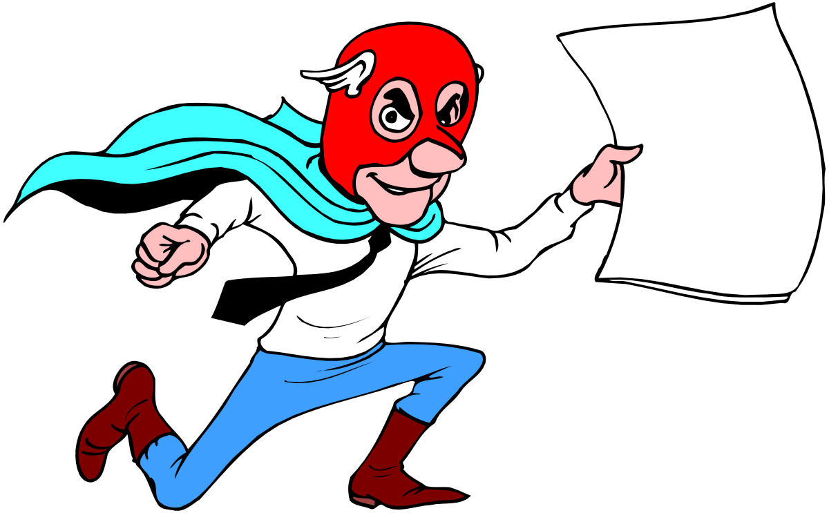 Cartoon Character Running with Sheet - Dynamic Clipart Design