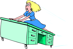 Green Stove Clipart Featuring a Woman Sitting