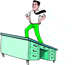 Woman Standing on Kitchen Cabinet Clipart for Creative Projects