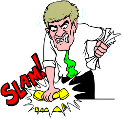 Man in Tie Pointing at 'Stan' Clipart - Professional Vector Illustration