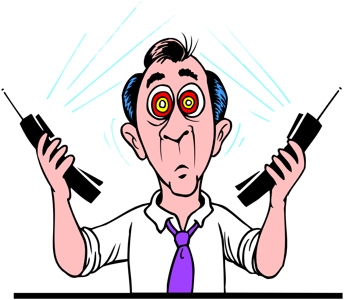 Man with Tie and Red Eye Clipart for Unique Designs