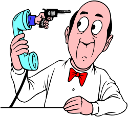 Man Holding Cup with White Shirt and Red Bow Tie - Clipart
