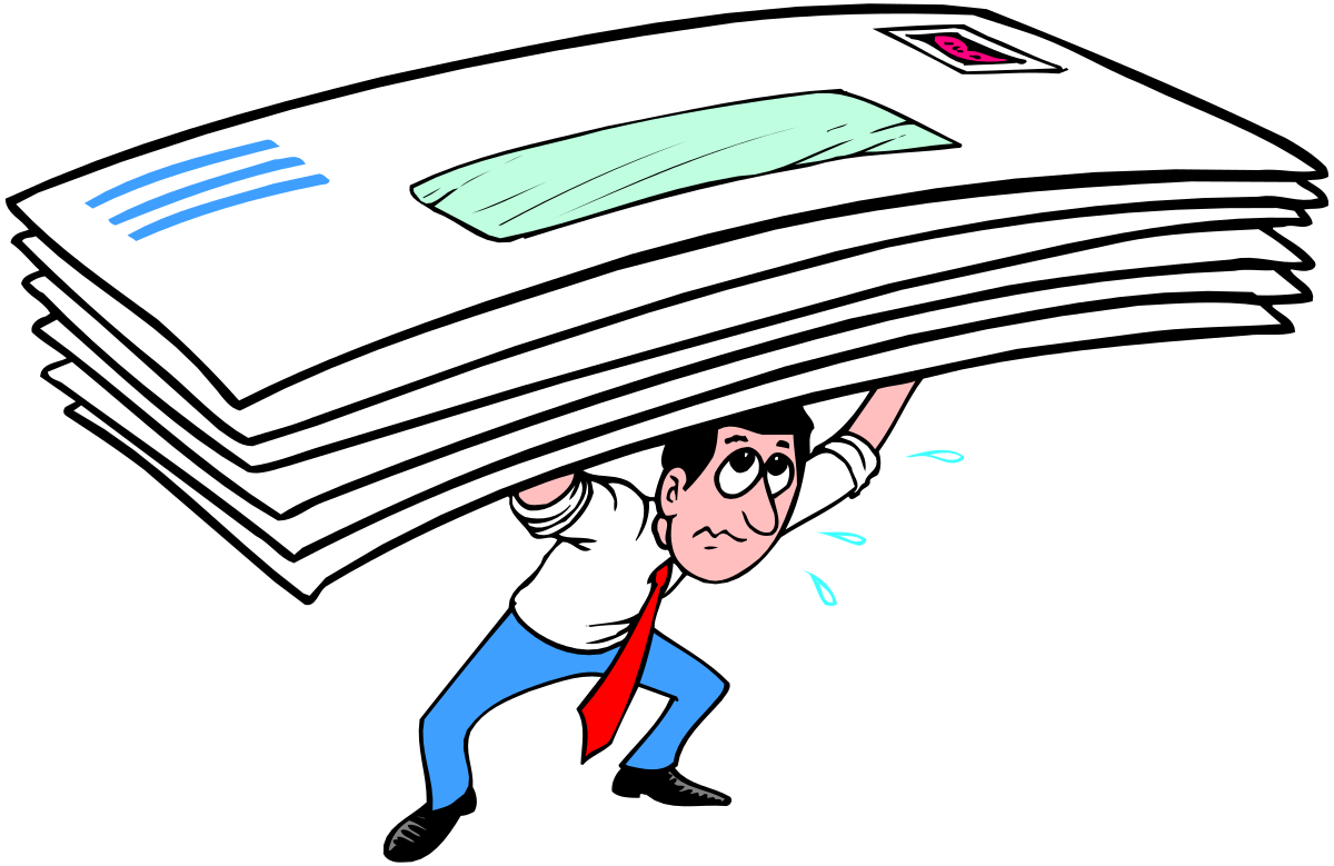 a man carrying a stack of papers clip art png transparent Man Carrying Stack of Papers - Ideal Clipart for Office and Business