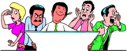 Group of People Gathering Around a Computer Clipart