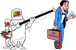 Business Suit Man with Sign Clipart for Professional Use