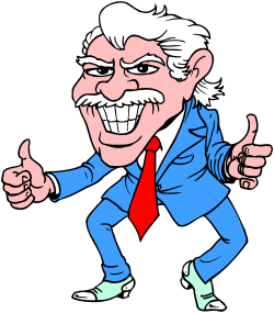 Cartoon Character Thumbs Up - Fun and Expressive Clipart
