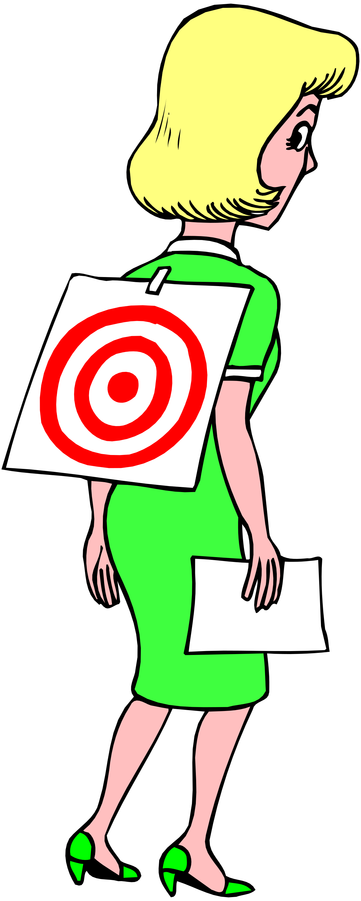 a woman holding a target in her hand clip art png transparent Target in Hand: Woman Empowerment Clipart Visuals