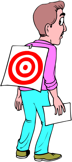 Boy Carrying Target Clipart - Fun and Engaging Visuals for Your Projects