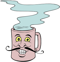 Cartoon Character with Mustache Clipart - Whimsical and Fun