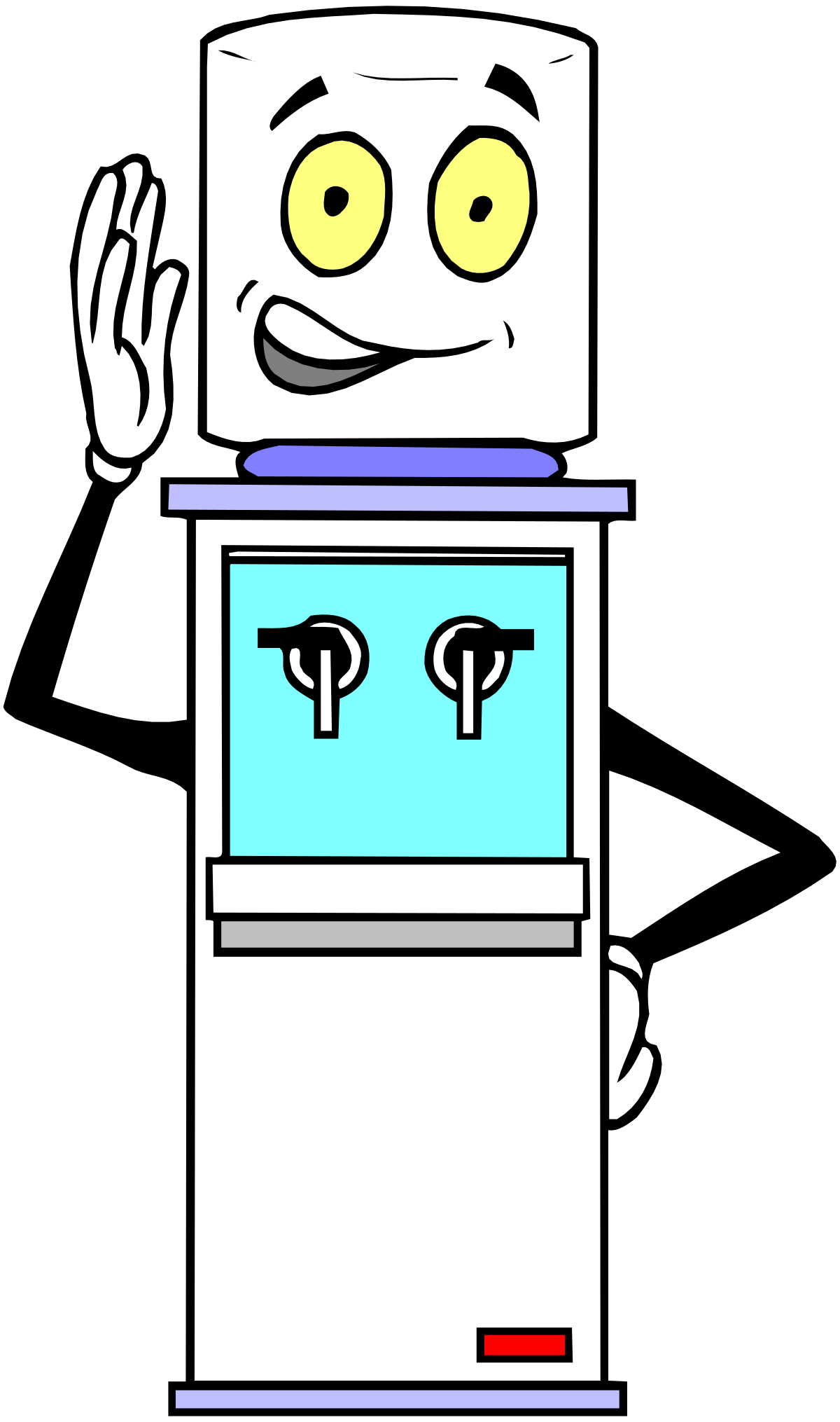 Robot Clipart with Finger Up: Modern Technology Icon