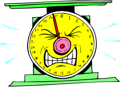 Happy Clock Face Clipart with a Smile