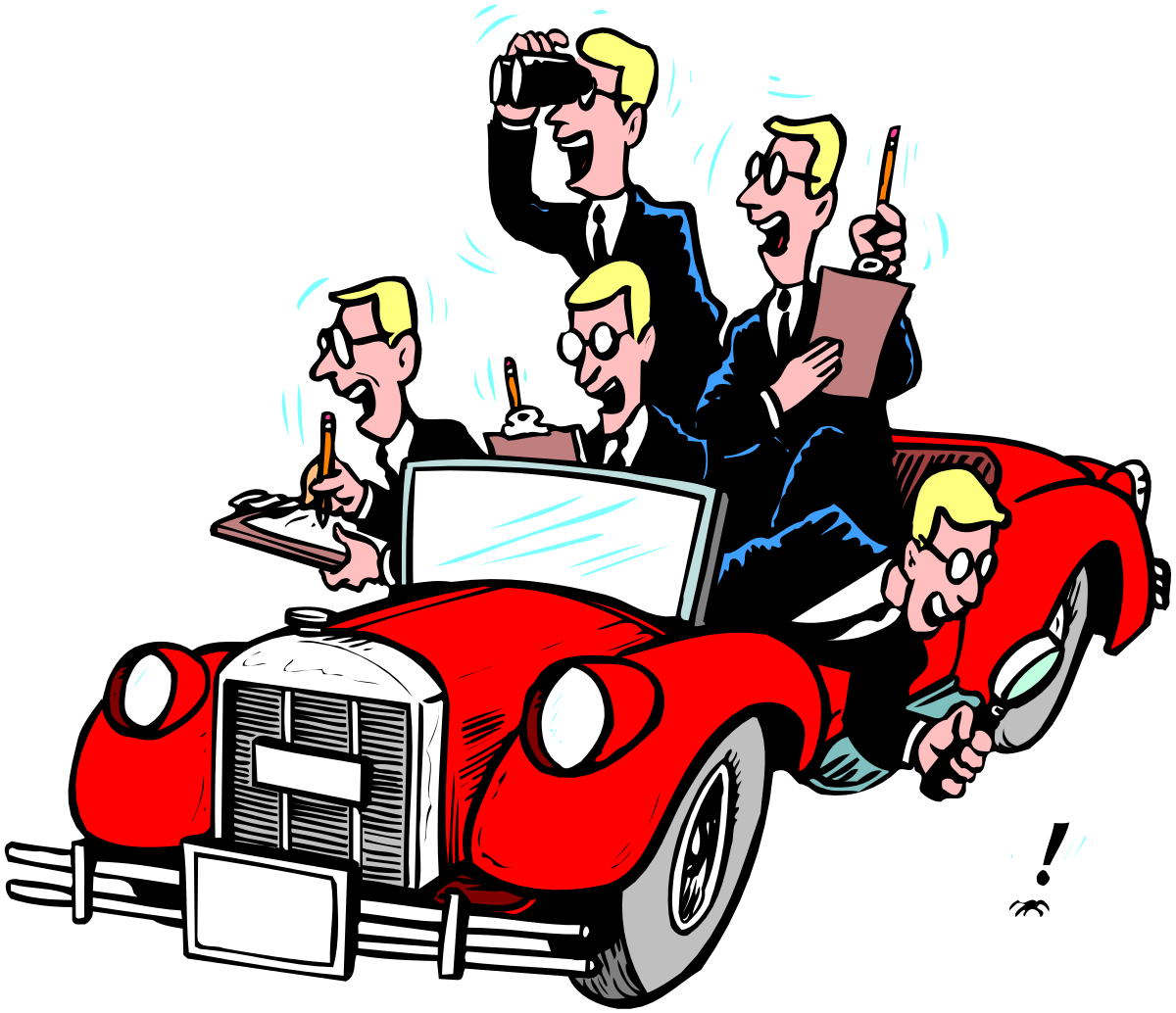 Cartoon Car with People: Fun Clipart for Dynamic Designs