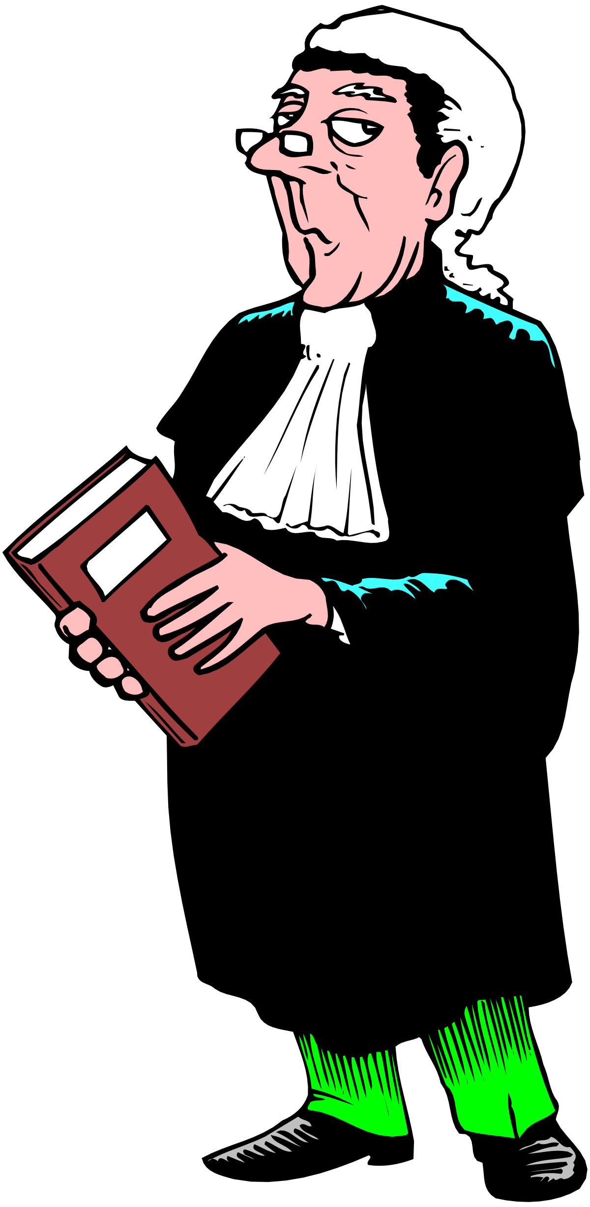 Cartoon Character Holding Book Clipart for Fun Designs