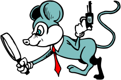 Cartoon Mouse with Knife - Fun Clipart for Creative Projects