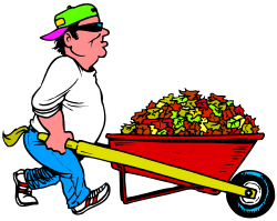 Man Carrying Wheelbarrow Clipart - Versatile SVG Graphics