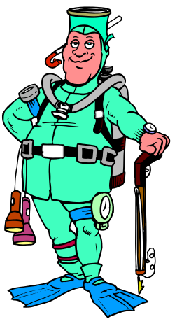 Cartoon Character Backpack Shovel Adventure Clipart
