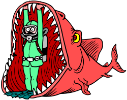 Cartoon Character with Big Mouth Clipart for Fun Designs
