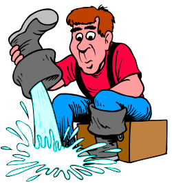 Man Sitting on Box Throwing Stone - Dynamic Clipart Scene