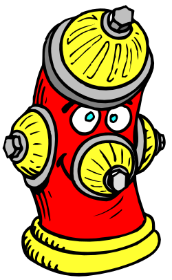 Fire Hydra with Face and Hat Clipart for Creative Projects