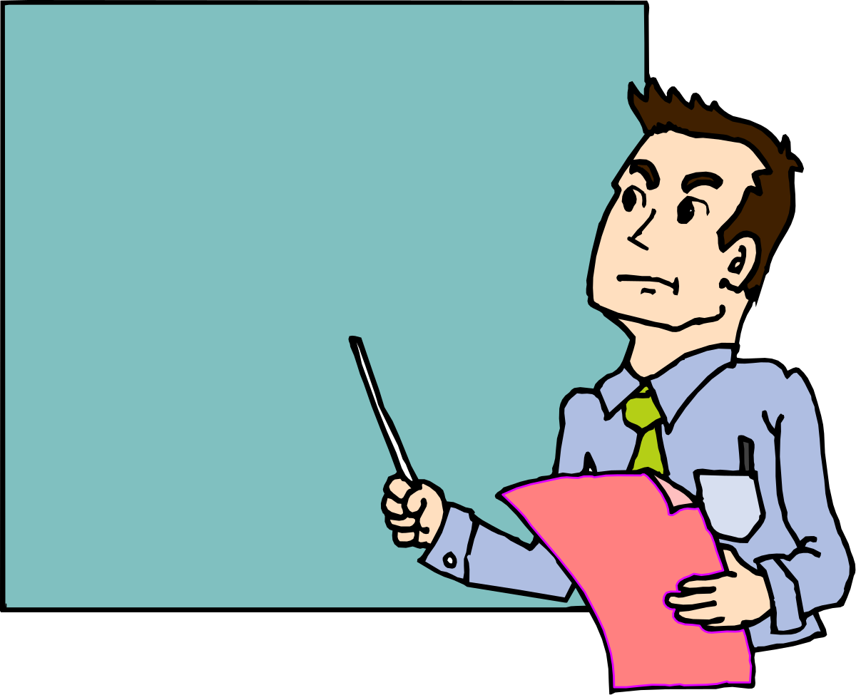 Businessman in Suit Writing on Board Clipart - Professional Office Scene