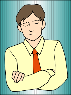 Man in Yellow Shirt and Red Tie Clipart for Dynamic Illustrations