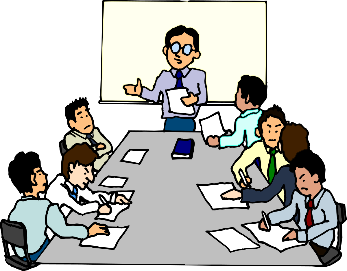 Group of People Sitting Around a Table - Engaging Clipart for Your Projects