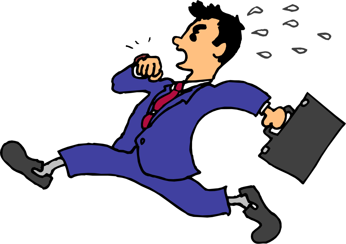 a man in a suit is running with a briefcase clip art png transparent Businessman Running with Briefcase Clipart for Dynamic Projects