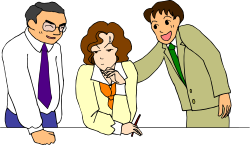 Man and Woman Standing Together Clipart