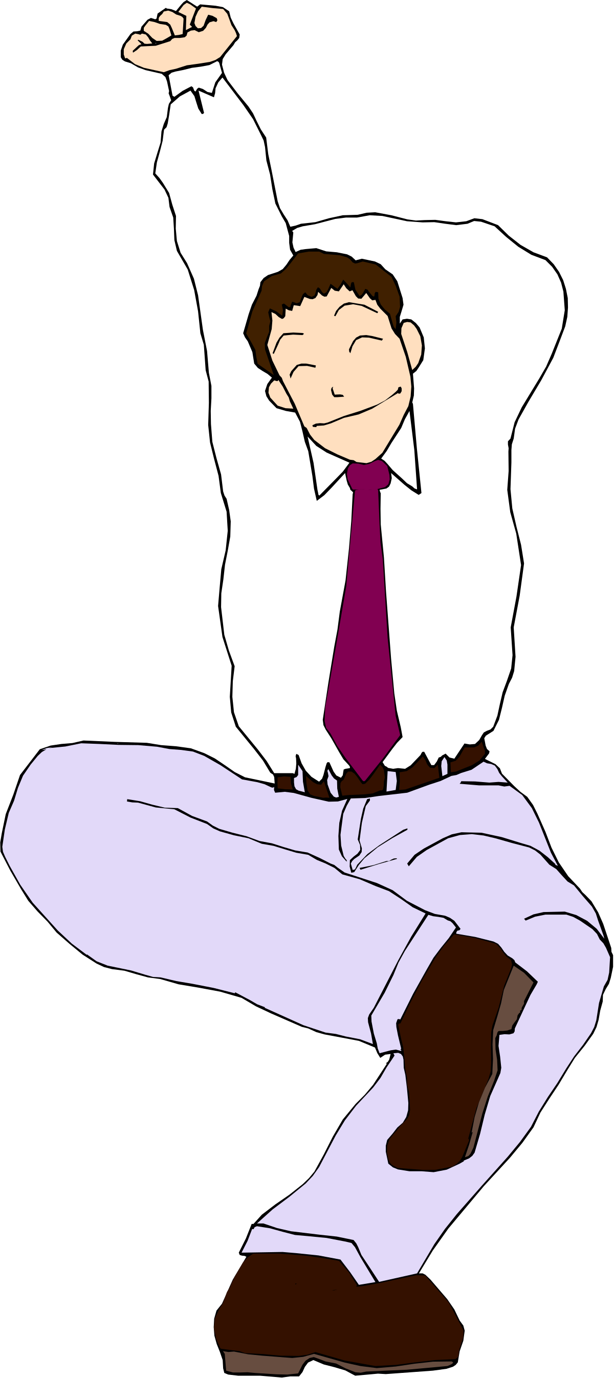 Businessman Performing a Magic Trick Clipart