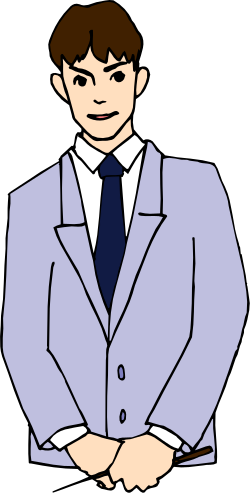 Businessman in Suit and Tie Clipart for Professional Use