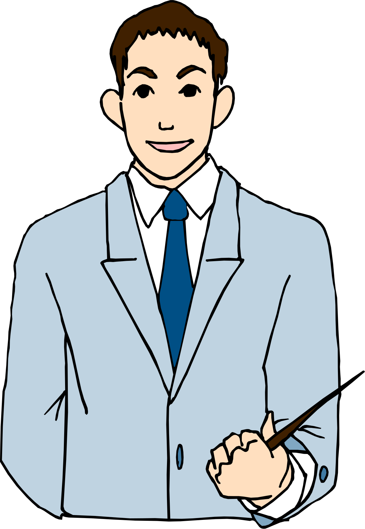 a man in a suit writing on a piece of paper clip art png transparent Businessman in Suit Writing on Paper Clipart