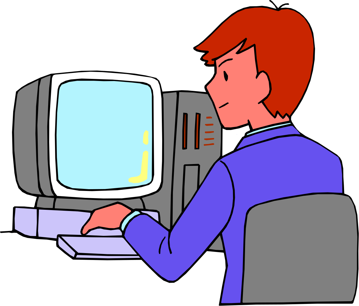 a man holding a computer monitor clip art png transparent Man Holding Computer Monitor Clipart - Dynamic Visual for Tech Themes