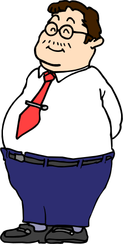 Businessman in Tie and Glasses Clipart for Professional Use