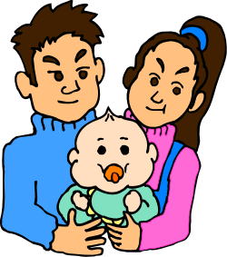 Man and Woman Holding Baby Clipart - Cherished Family Moments