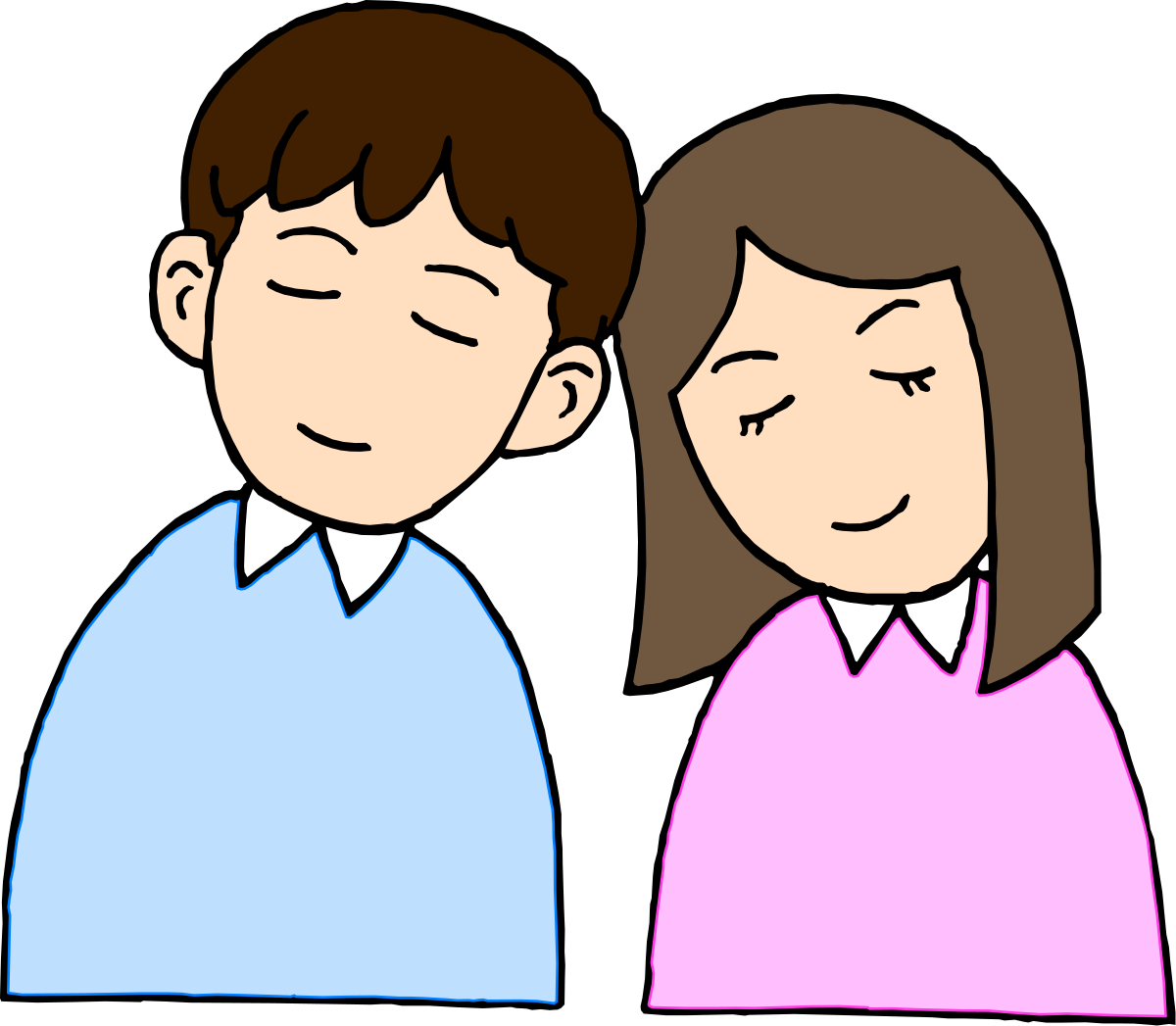 Couple with Faces Together Clipart: Intimate and Heartwarming